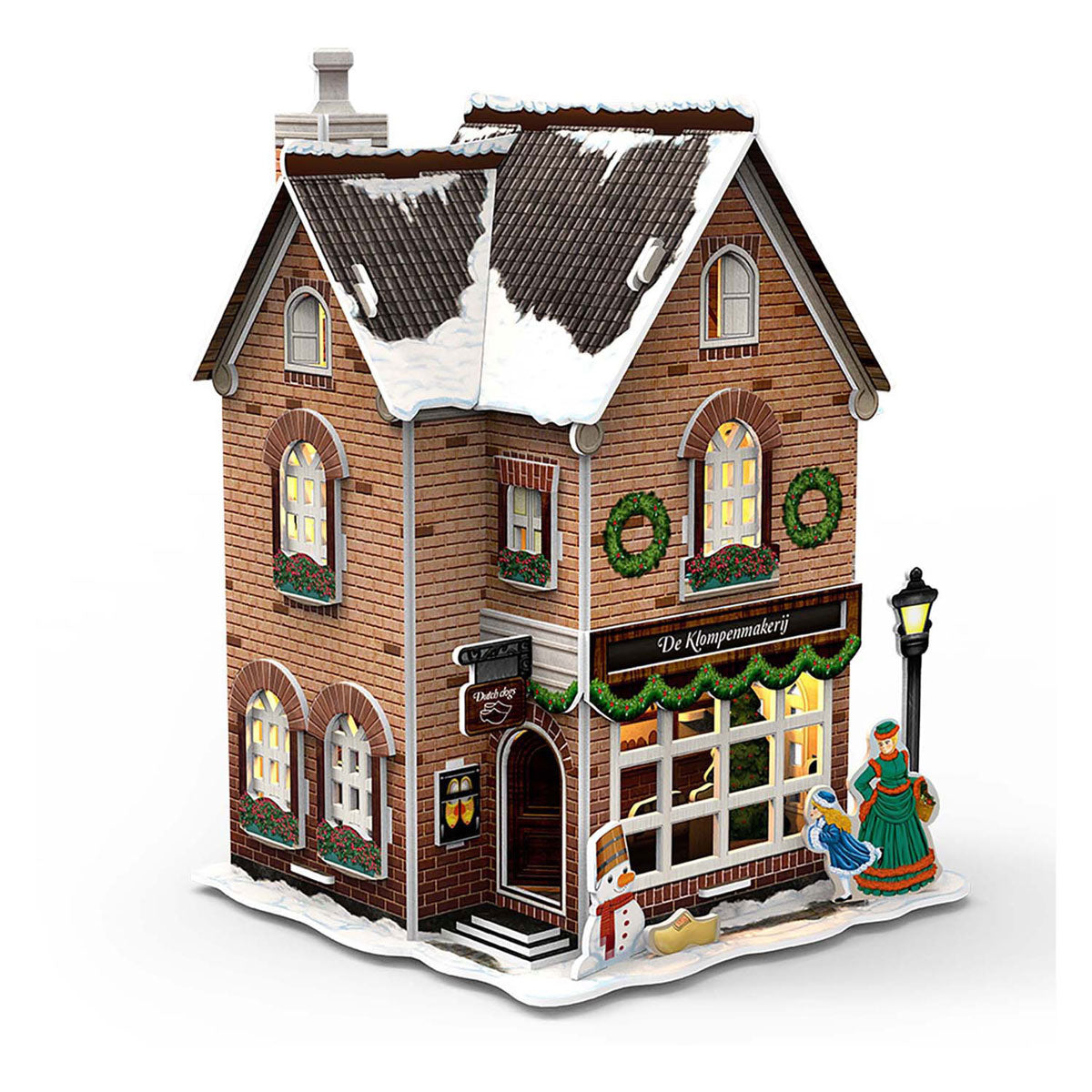 Divertimento cubico divertimento 3d puzzle klompenmakerij con illuminazione a led