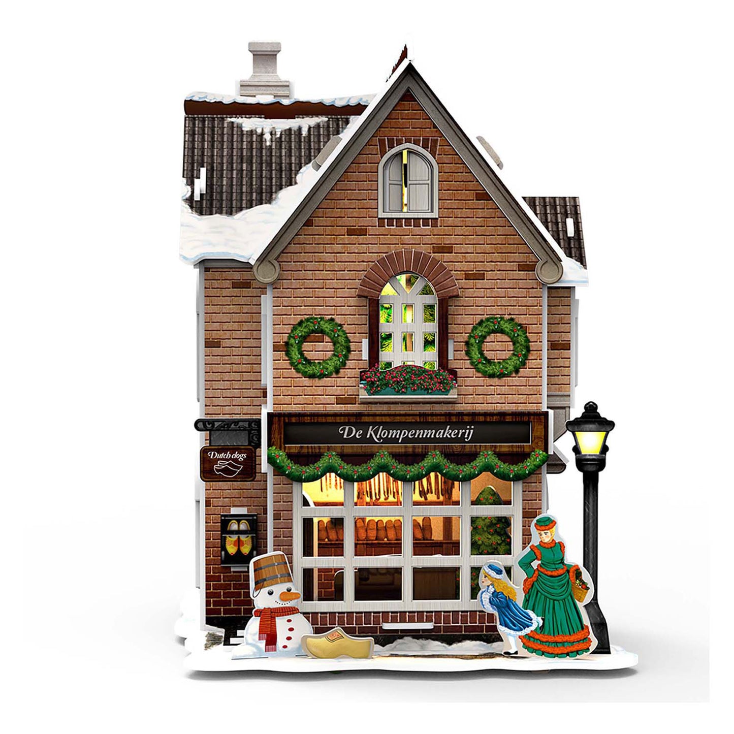 Divertimento cubico divertimento 3d puzzle klompenmakerij con illuminazione a led