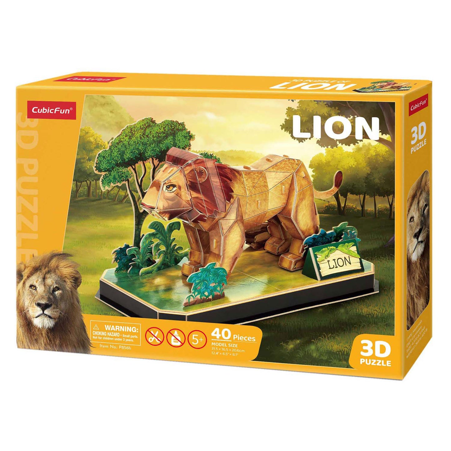 Leone puzzle di divertimento cubico