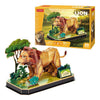 Leone puzzle di divertimento cubico