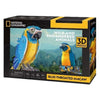Divertente puzzle 3D cubico Ara geografica nazionale, 94 pezzi.