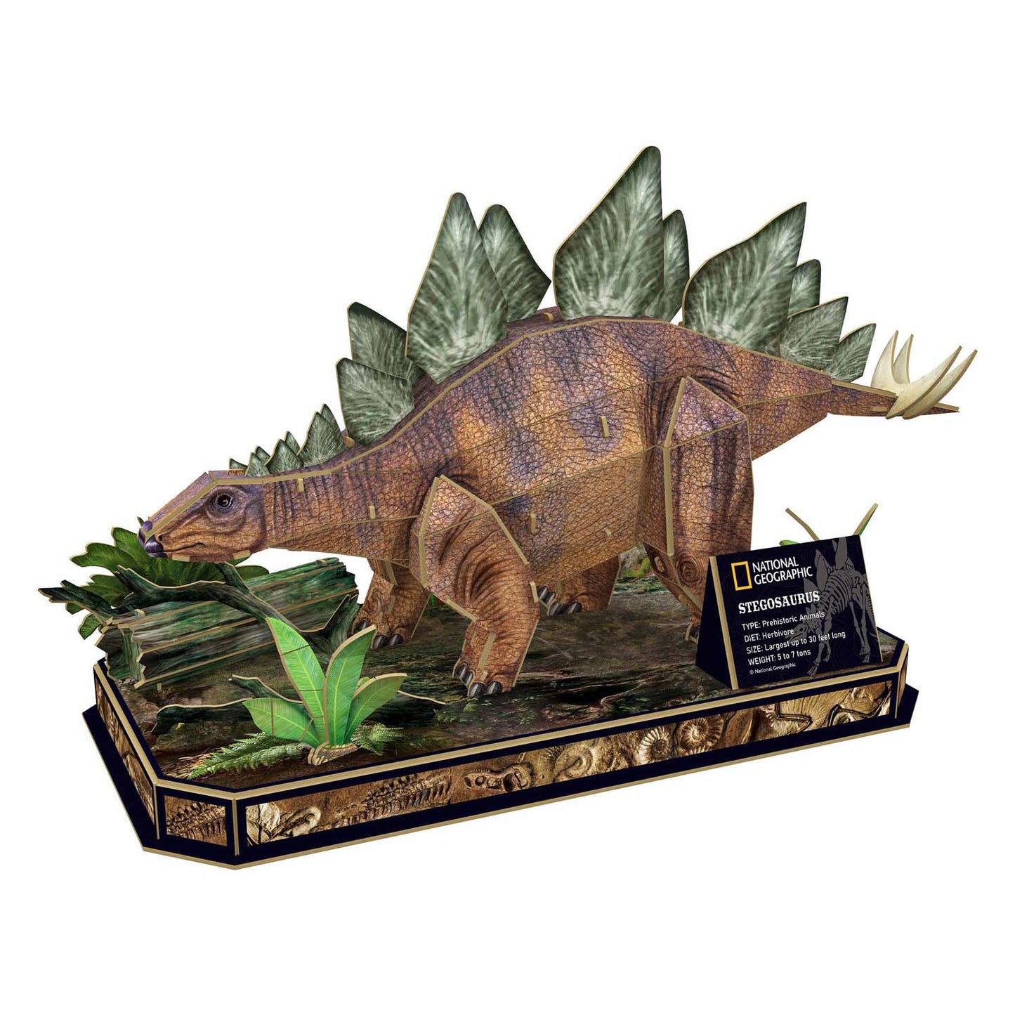 Cubic fun 3d puzzel national geographic stegosaurus