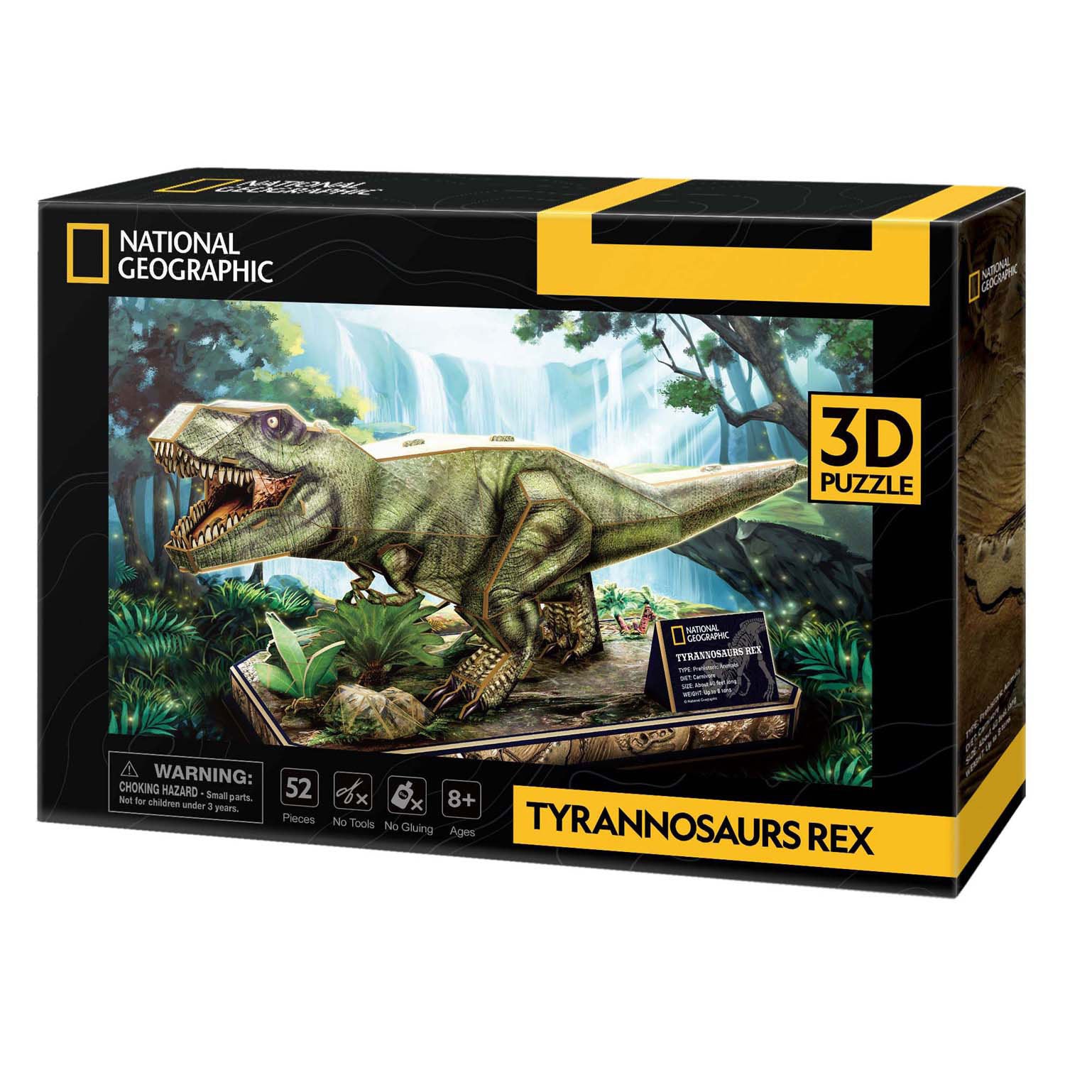 Divertimento cubico divertimento 3d puzzle nazionale geografico t-rex