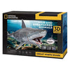 Divertimento cubico divertimento 3d puzzle nazionale geografico witte shark