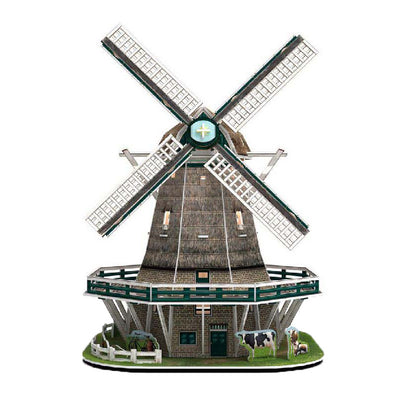 Molino de rompecabezas 3D Cubic fun LED - 65 uds.