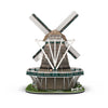 Mulino puzzle 3D divertente e cubico LED - 65 pz.