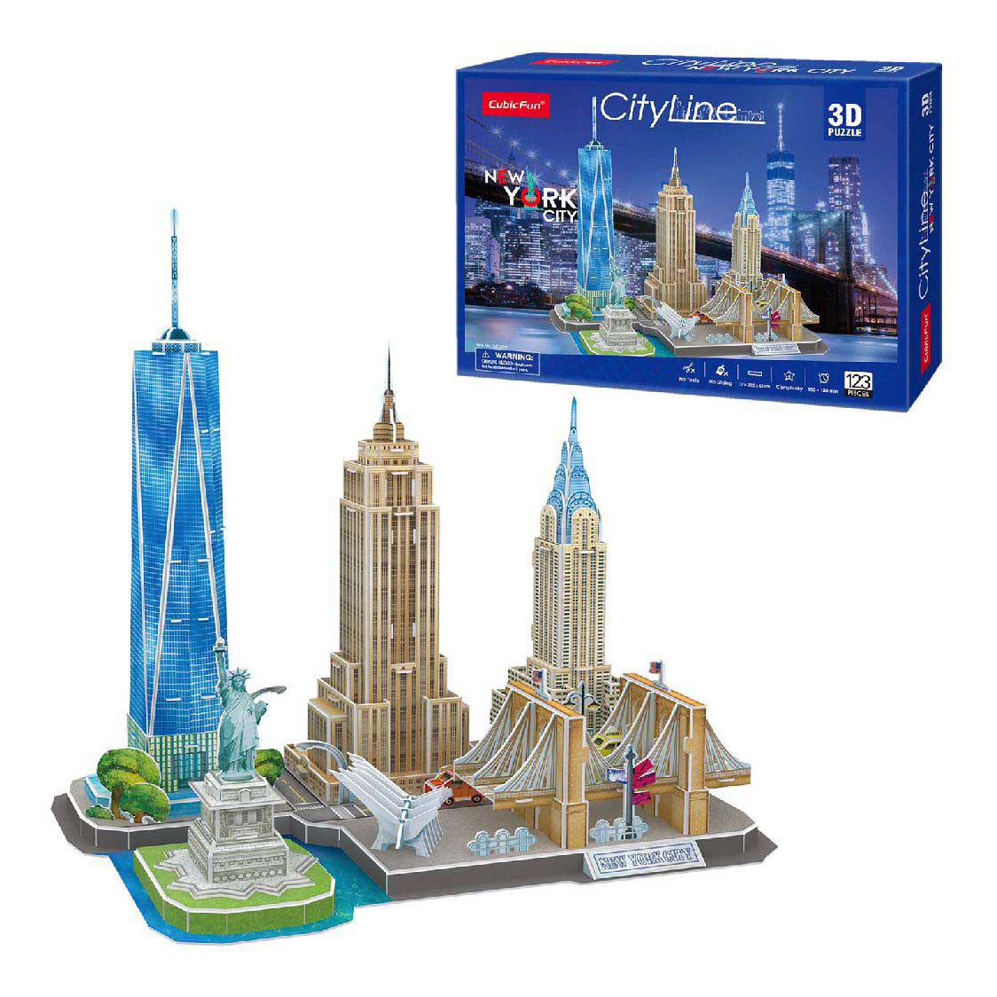 Divertimento cubico divertimento 3d puzzle città di New York City