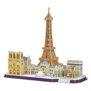 Cubic fun 3d puzzel city line parijs - afbeelding 1