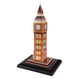Cubic fun 3d puzzel big ben met led verlichting - afbeelding 1