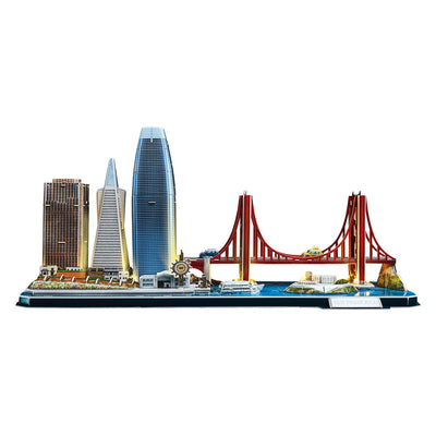 Cubic Fun Cubic Fun 3D Puzzle City Line San Francisco + LED lighting 90 pieces