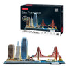 Fun cúbica Cúbica Fun 3d Puzzle City Line San Francisco + LED ILUMINACIÓN 90 piezas