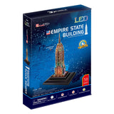 Cubic fun 3d puzzel empire state building met led verlichting - afbeelding 2