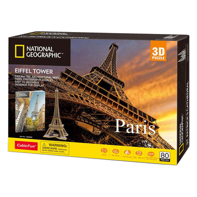 Diversión cúbica 3D Puzzle National Geographic Eiffel Tower