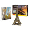 Torre eiffel geografica 3D divertimento cubico divertimento