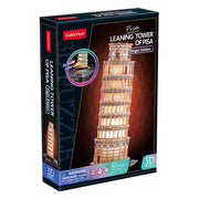 Cubic fun 3d puzzel toren van pisa met led verlichting - afbeelding 2