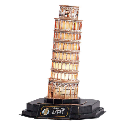 Torre puzzle di divertimento cubico di Pisa con illuminazione a LED
