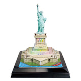 Cubic fun 3d puzzel vrijheidsbeeld met led verlichting - afbeelding 1