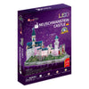 PUZLE 3D CUBICO FUN 3D Castello di Neuschwanstein con illuminazione a LED