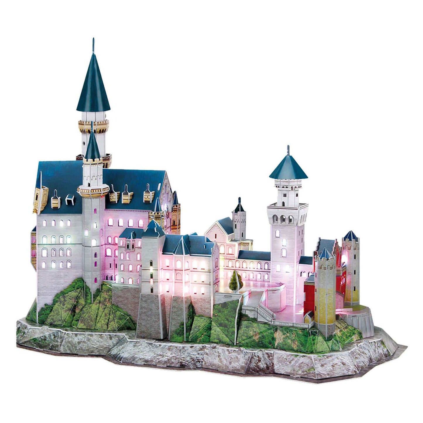 Cubic fun 3d puzzel neuschwanstein kasteel met led verlichting