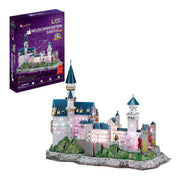 Cubic fun 3d-puzzel neuschwanstein-kasteel met led (2011413) - afbeelding 3