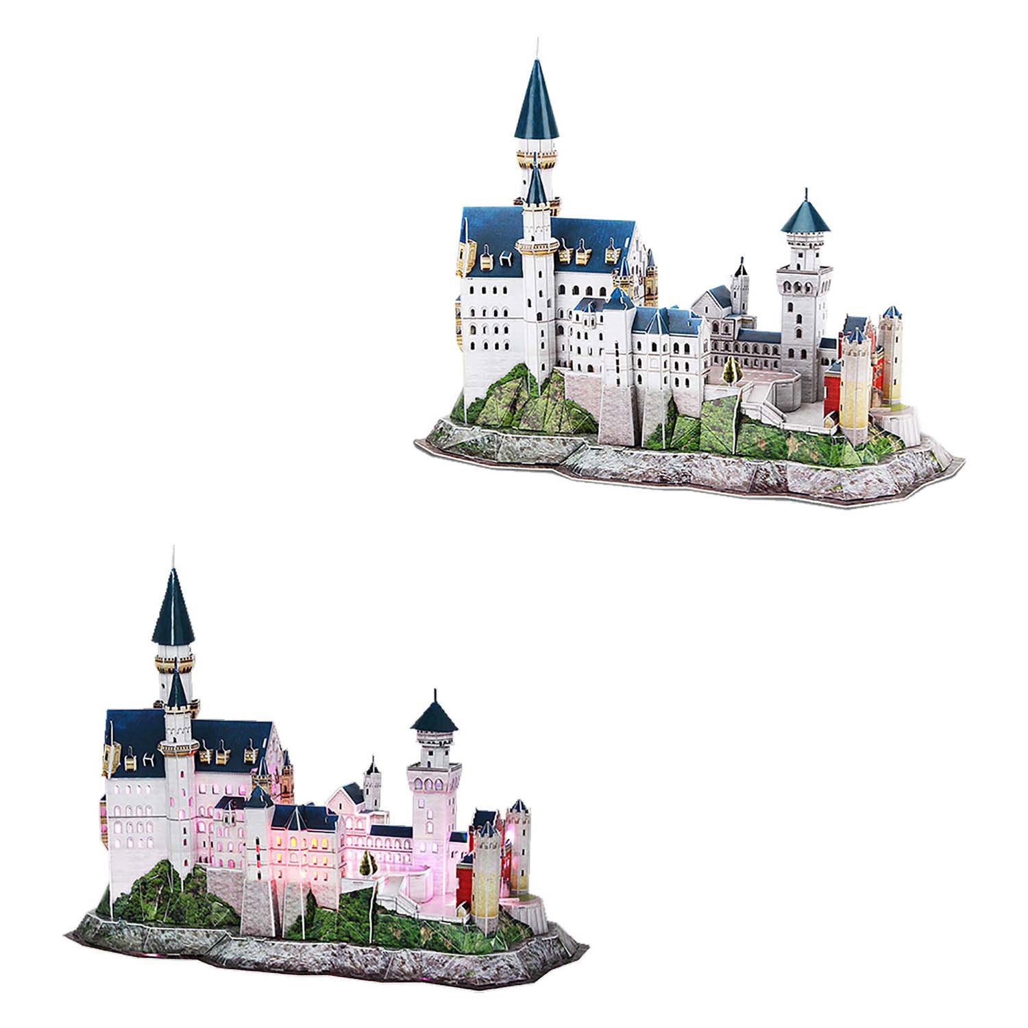 PUZLE 3D CUBICO FUN 3D Castello di Neuschwanstein con illuminazione a LED