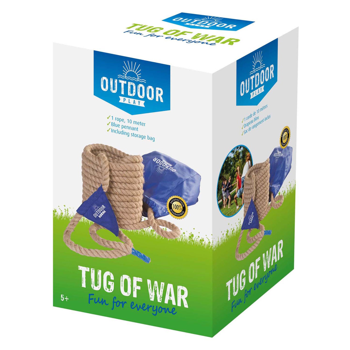 Juego de tira y afloja al aire libre, 10 metros.