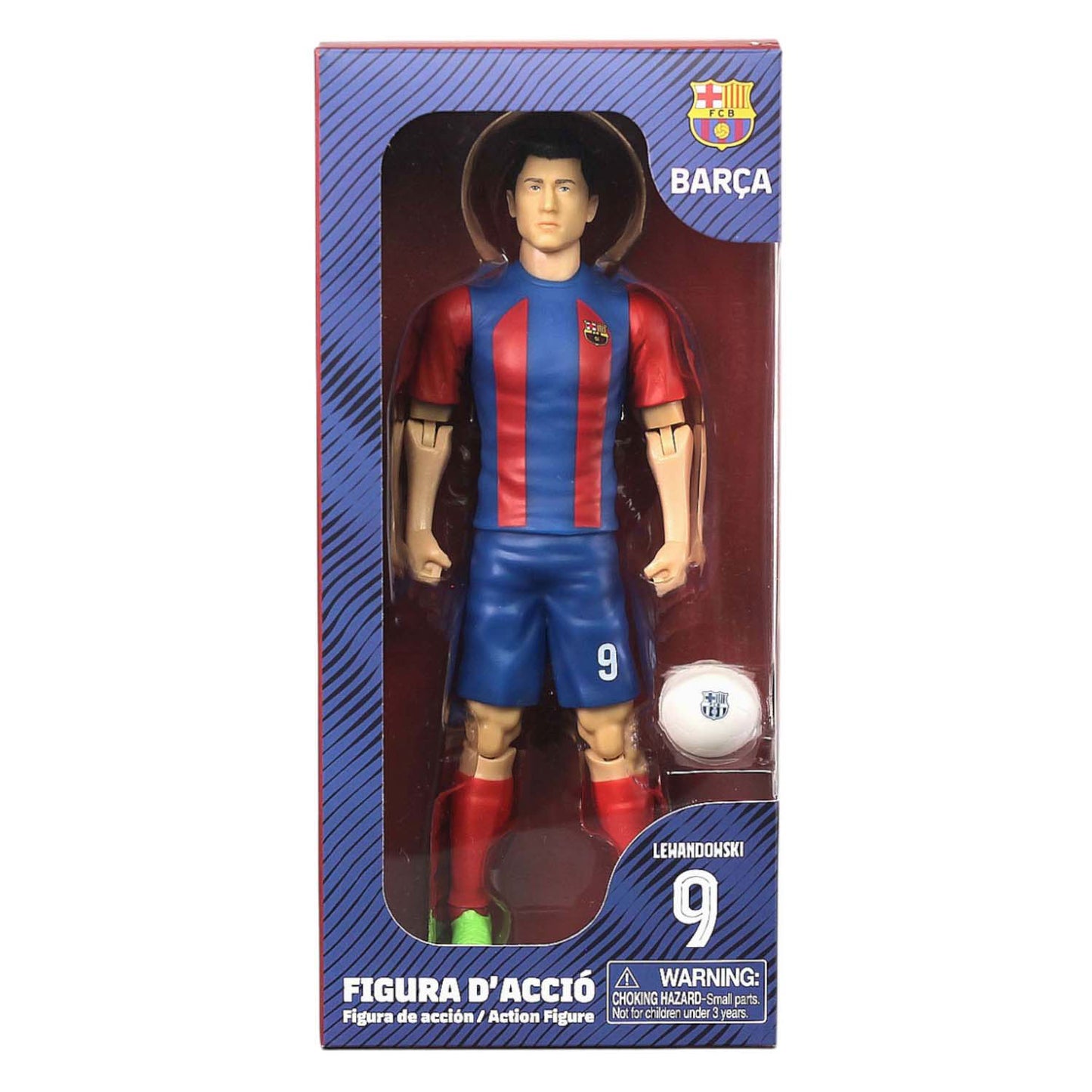 Figura de fútbol RC FC Baelona Robert Lewandowski, 20 cm