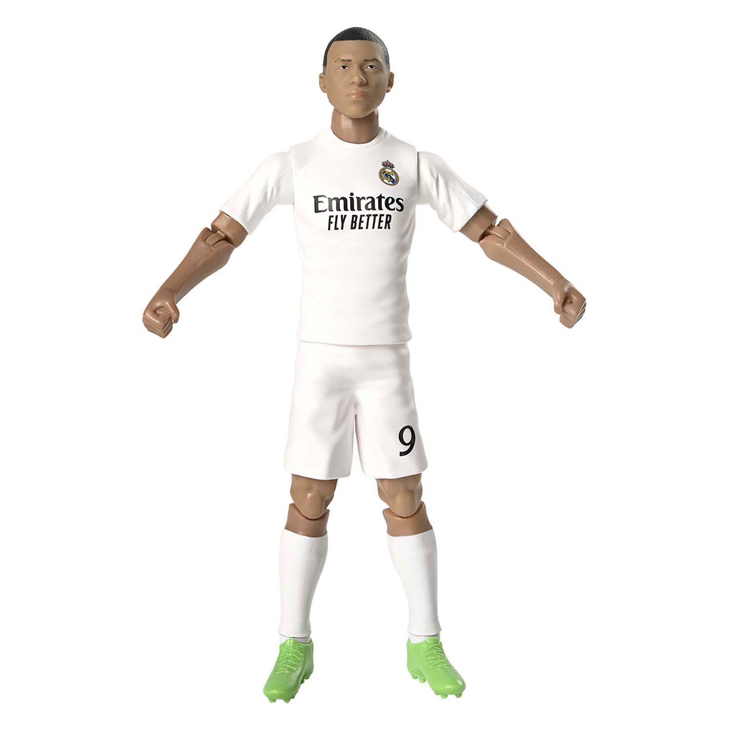 Figura del calcio Real Madrid Kylian Mbappe, 20 cm