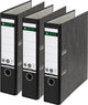 Leitz 180° ordner klassiek gewolkt a4 - rugbreedte van 80mm - voordeelverpakking (3 stuks) - zwart