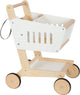 Carrello per la spesa di supermercati in legno piccolo