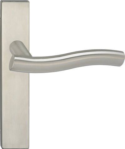 Maniglia per porta Impresso - chester - per interni - scudo quadrato - acciaio inossidabile - 2 pezzi