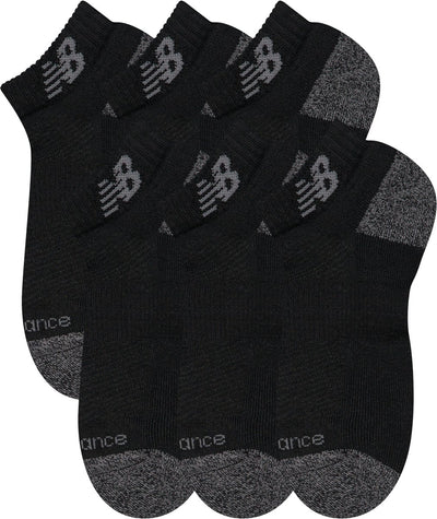 Calzini bassi New Balance Active, confezione da 6 calzini sportivi unisex - neri