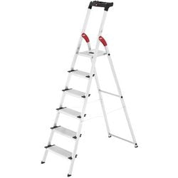Escalera de tijera hailo l80 comfortline 6 peldaños