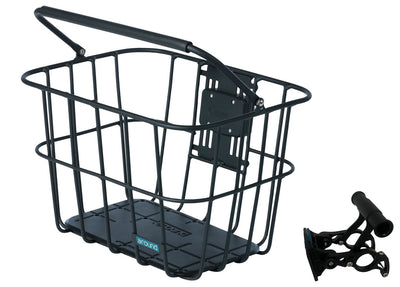 Alrededor de la canasta Alu Matt Black Exputable M Soporte de curva de dirección