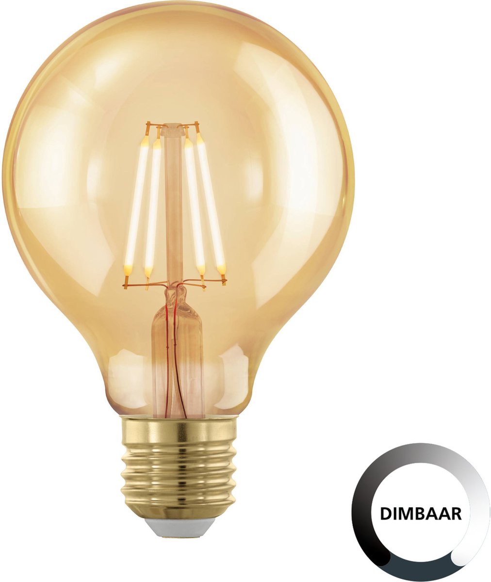 Lampada LED Eglo - ø 8,0 cm - E27 - età dell'oro - dimmerabile