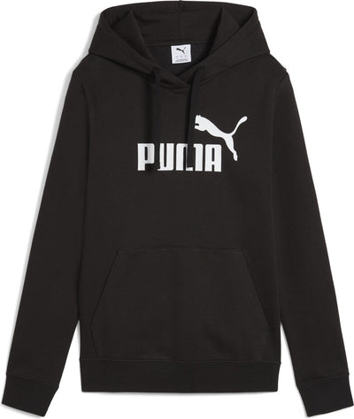 Puma ess no. 1 logo sudadera con capucha fl suéter deportivo para mujer - negro
