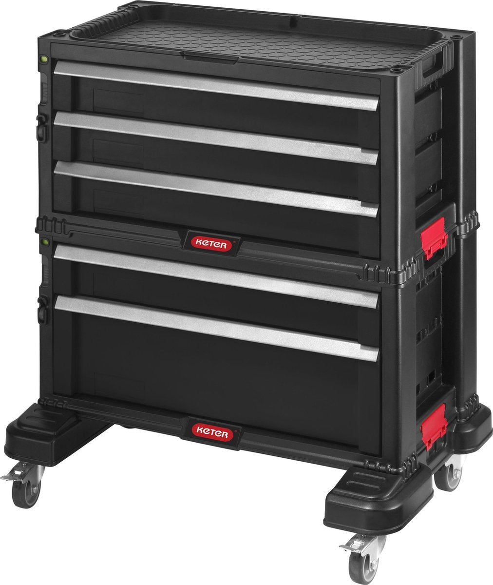 Cómoda modular Keter 5 cajones - 59,85x37,76x59,85cm - negro