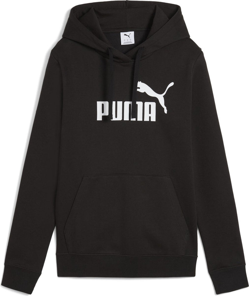 Puma ess n. 1 maglione sportivo da donna con cappuccio e logo FL - nero