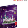 Cubic Fun 3D Puzzle Neuschwanstein Castle con iluminación LED