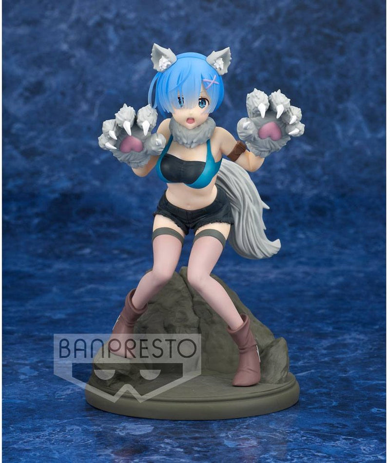 Banpresto re:zero - comenzando la vida en otro mundo - espresto est monster motions rem figura 22cm