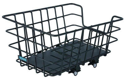 Alrededor de la canasta en la parte posterior del sistema de fijación extraíble de Alu Black