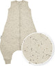 Mono para dormir de verano para bebé Meyco baby rib mini spot - melange arena - 92 cm - 0,5 tog