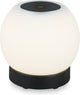 Briloner - poka - led tafellamp oplaadbaar - dimbaar - glas - snoerloos - touch - 3w - zwart - ø16cm