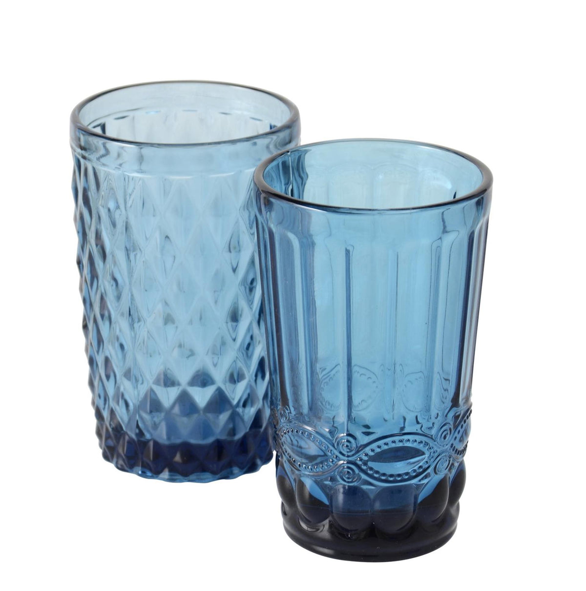 Boltze home vasos azul h13cm caja de 6 piezas