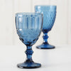 Boltze home bicchiere da vino blu h17cm scatola da 6 pz
