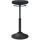 Sgabello sit-stand nero