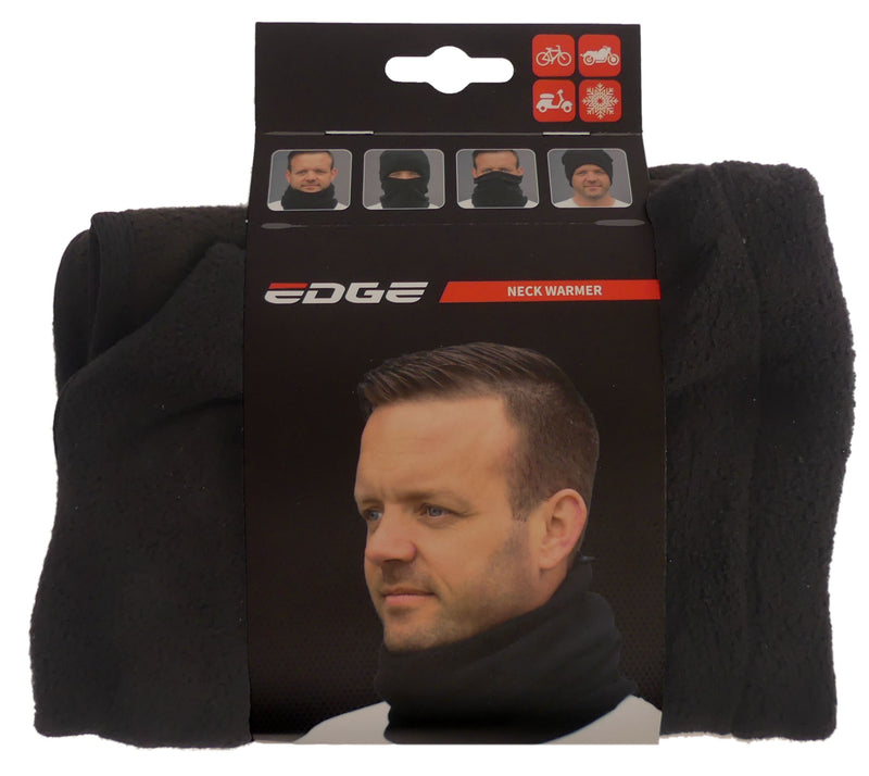 Scaldacollo multifunzione Edge - poliestere - nero