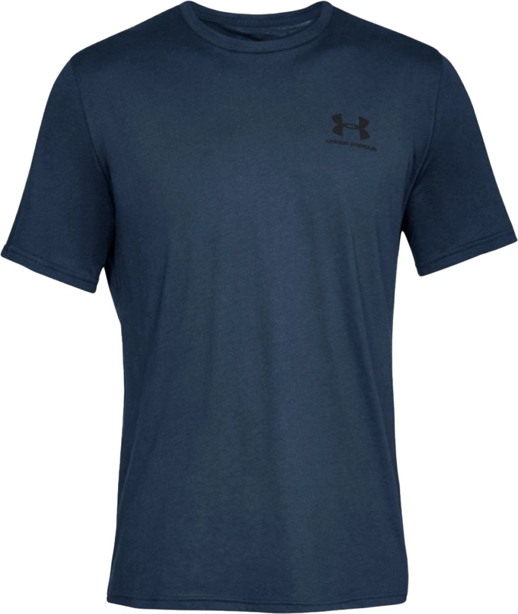 Maglia sportiva da uomo Under Armour UA M Sportstyle LC SS-Blu - Academy - Nera