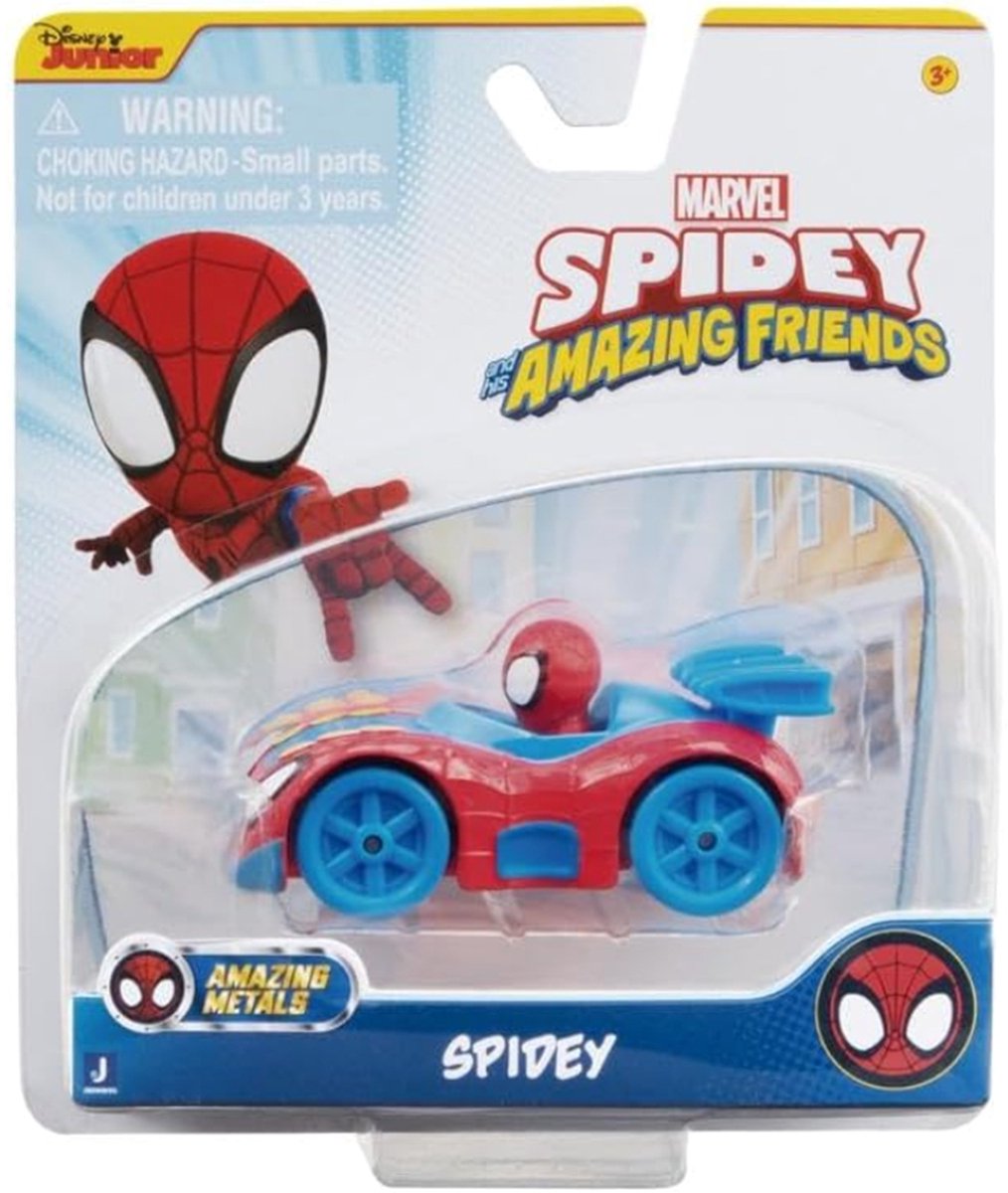 Jazwares Spidey Amazing Friends Veicolo Spidey 7 cm - metallo - pressofuso - action figure