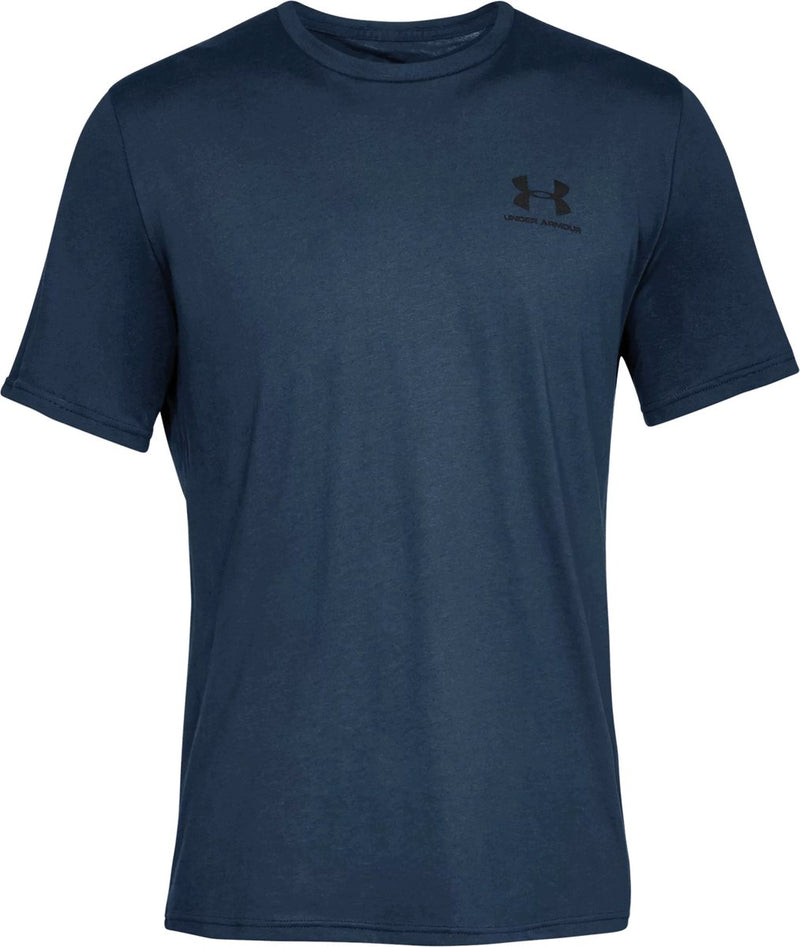 Maglia sportiva da uomo Under Armour UA M Sportstyle LC SS-Blu - Academy - Nera